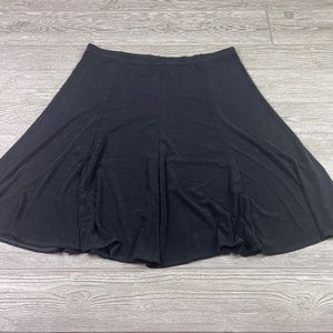 TRAVELERS By Chico’s Black Flowy Circle Skirt